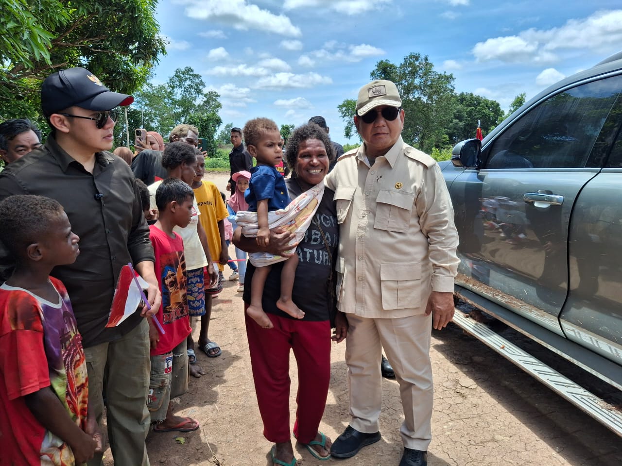 Wakasad Dampingi Presiden RI Tinjau Program Strategis Nasional Ketahanan Pangan Di Merauke