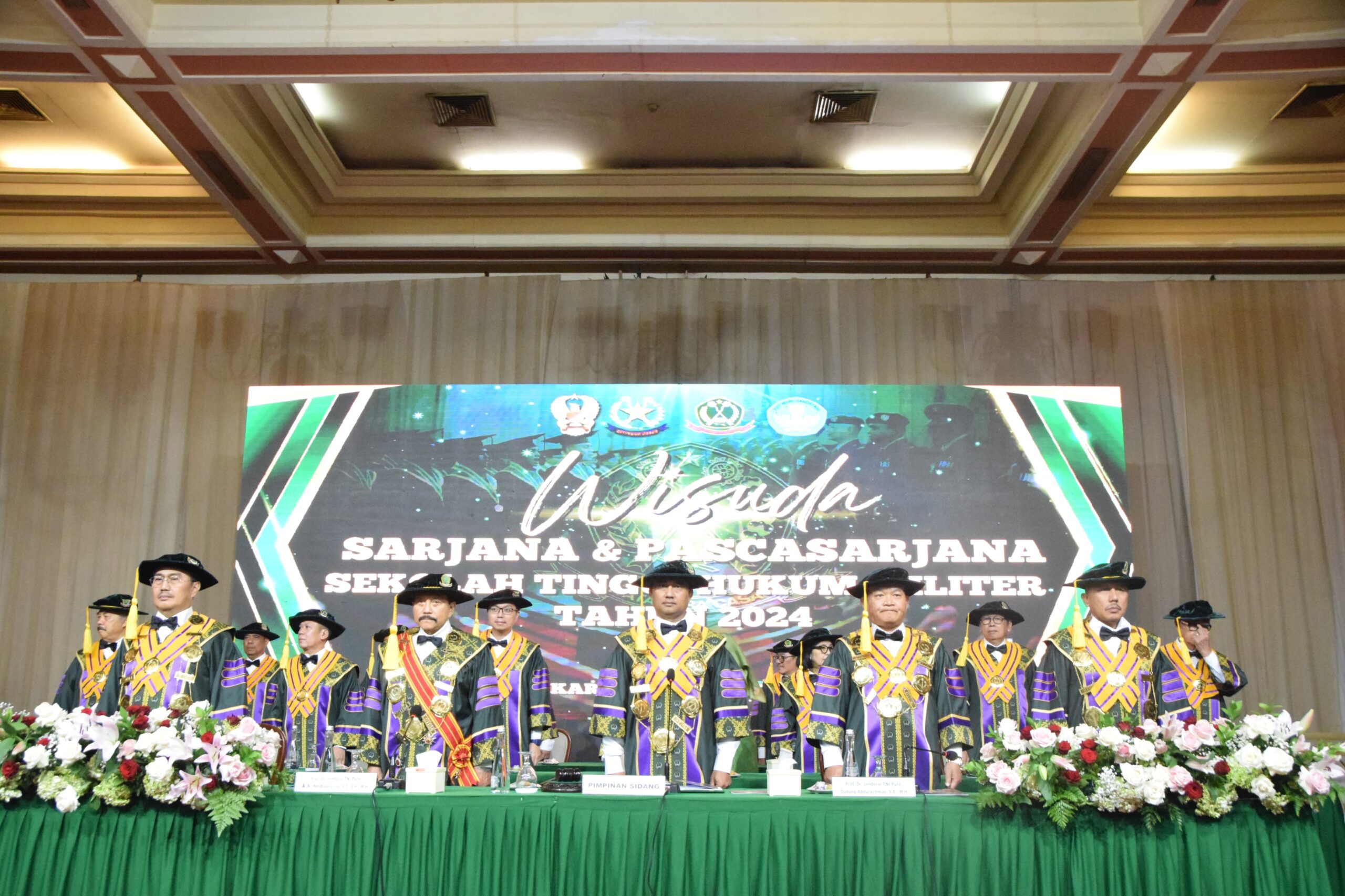 Dirkumad Pimpin Sidang Senat Terbuka Wisuda Sarjana Dan Pascasarjana Sekolah Tinggi Hukum Militer Tahun 2024