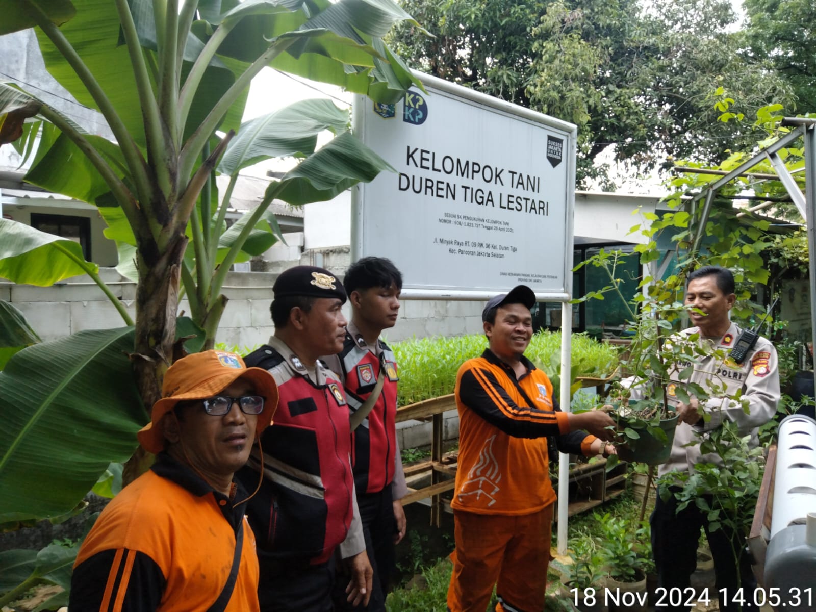 Polsek Pancoran Mendukung Program Ketahanan Pangan Yang Menjadi Prioritas Asta Cita Presiden RI