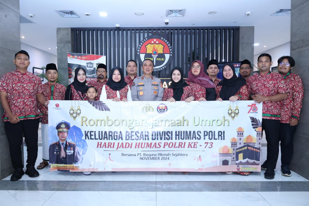 Hari Jadi Humas Polri Ke-73, Kadiv Humas Beri Apresiasi Berangkatkan Personel Dan Media Ibadah Umroh