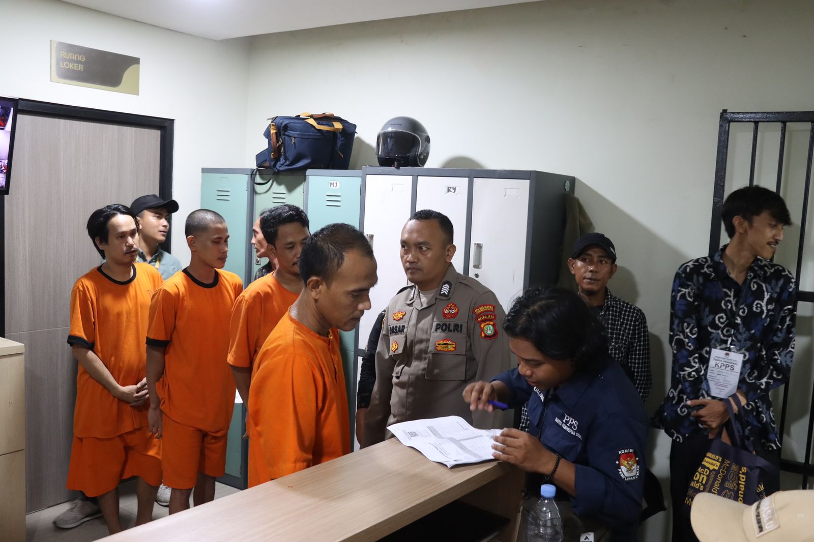 Diawasi Ketat, 192 Tahanan Salurkan Hak Suara Di Sat Tahti Polres Metro Tangerang Kota