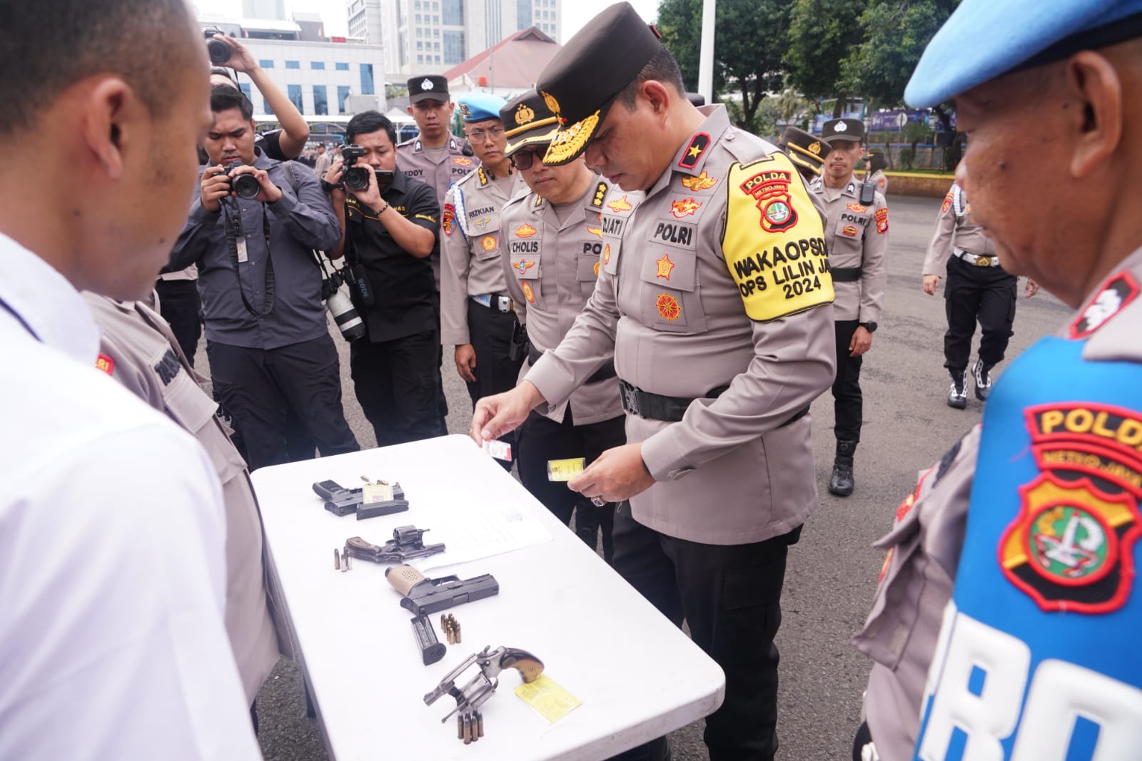 Wakapolda Metro Jaya Pimpin Apel Pemeriksaan Senpi Untuk Cegah Penyalahgunaan