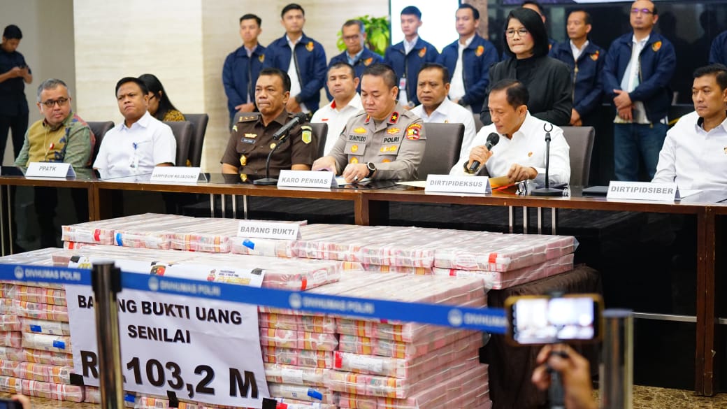 Polri Tetapkan PT AJP Dan FH Sebagai Tersangka TPPU Judi Online, Sita Uang Rp 103,27 Miliar