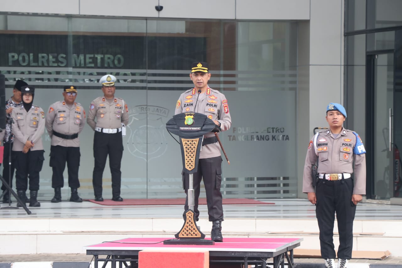 Berikan Rasa Aman Dan Nyaman Imlek 2025, Polres Metro Tangerang Kota Kerahkan 347 Personil Gabungan