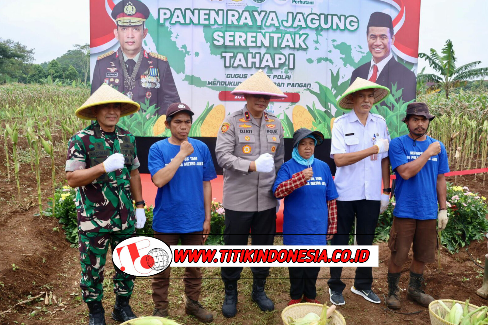 Polda Metro Jaya Gelar Panen Raya Jagung Dukung Ketahanan Pangan