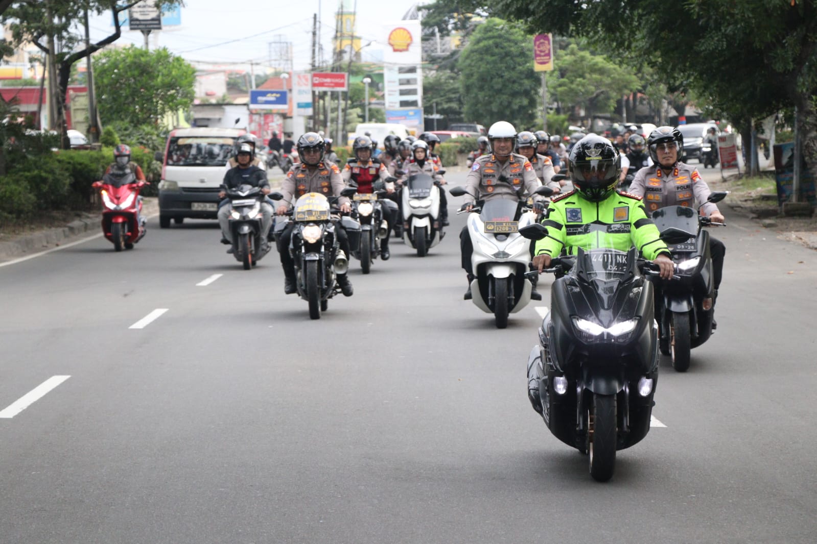 Jam Rawan Kemacetan, Kapolres Metro Tangerang Kota Patroli Bersama Tim Urai Kemacetan