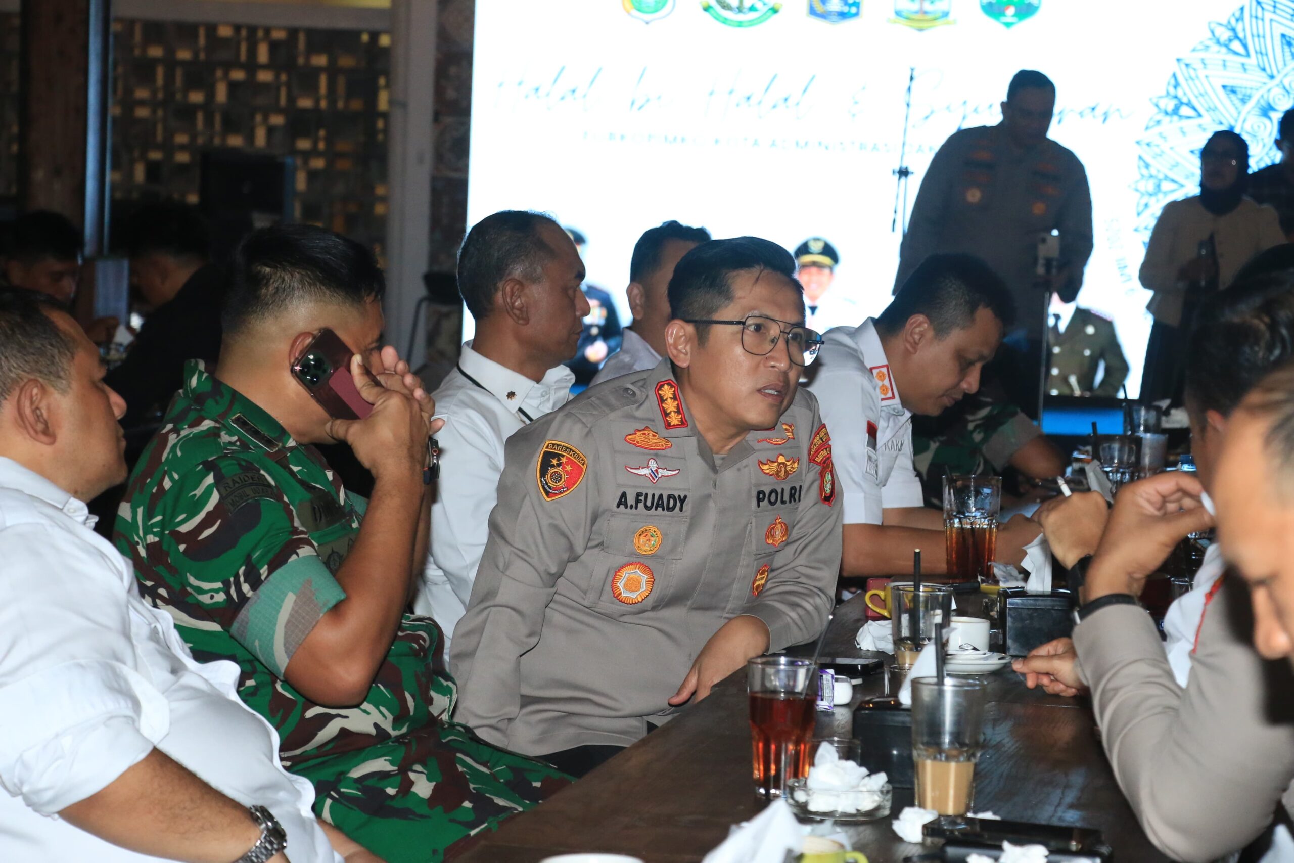 Kapolres Metro Jakarta Utara Hadiri Acara Syukuran Dan Halal Bihalal Bersama Forkopimko Di Ancol