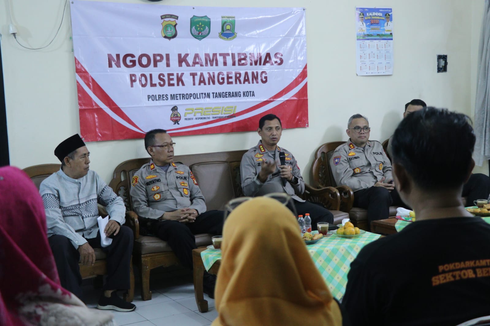 Ngopi Kamtibmas Polres Metro Tangerang Kota, Jalin Silaturahmi dan Serap Aspirasi Warga Babakan