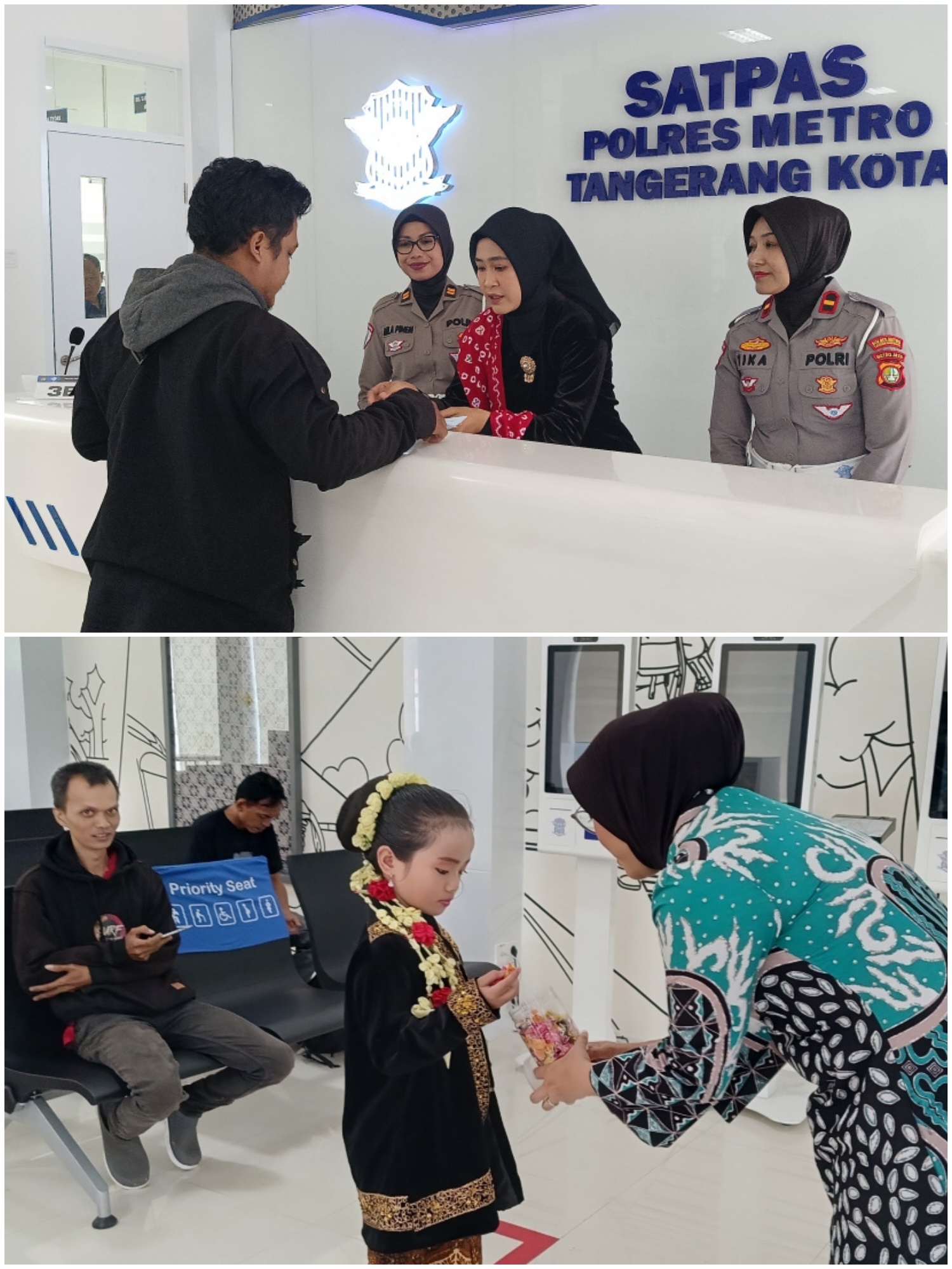 Hari Kartini 2025, Satpas SIM Polres Metro Tangerang Kota Layani Masyarakat Gunakan Pakaian Adat