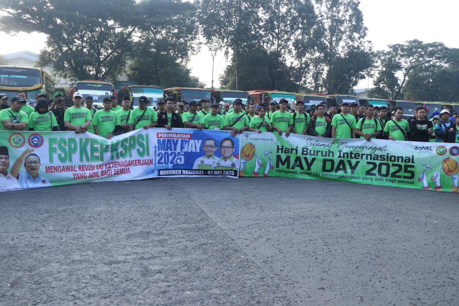 May Day, 8.557 Buruh Tangerang Menuju Monas Jakarta di Kawal Polres Metro Tangerang Kota