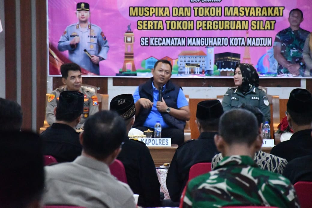 Silaturahmi Kapolres Madiun Kota Dengan Tokoh Pencak Silat Jalin Kerja Sama, Jaga Kamtibmas Jelang Suro