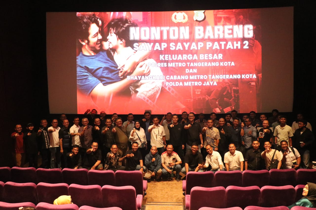 Polres Metro Tangerang Kota Gelar Nobar Sayap-sayap Patah 2: Banyak Pelajaran Dan Hikmah Yang Diambil