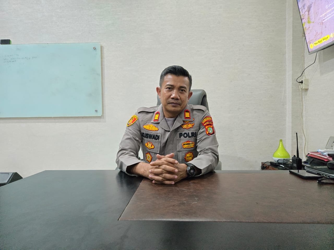 Kapolsek Pakuhaji Berikan Penjelasan Terkait Viralnya Berita Chat Whatsapp