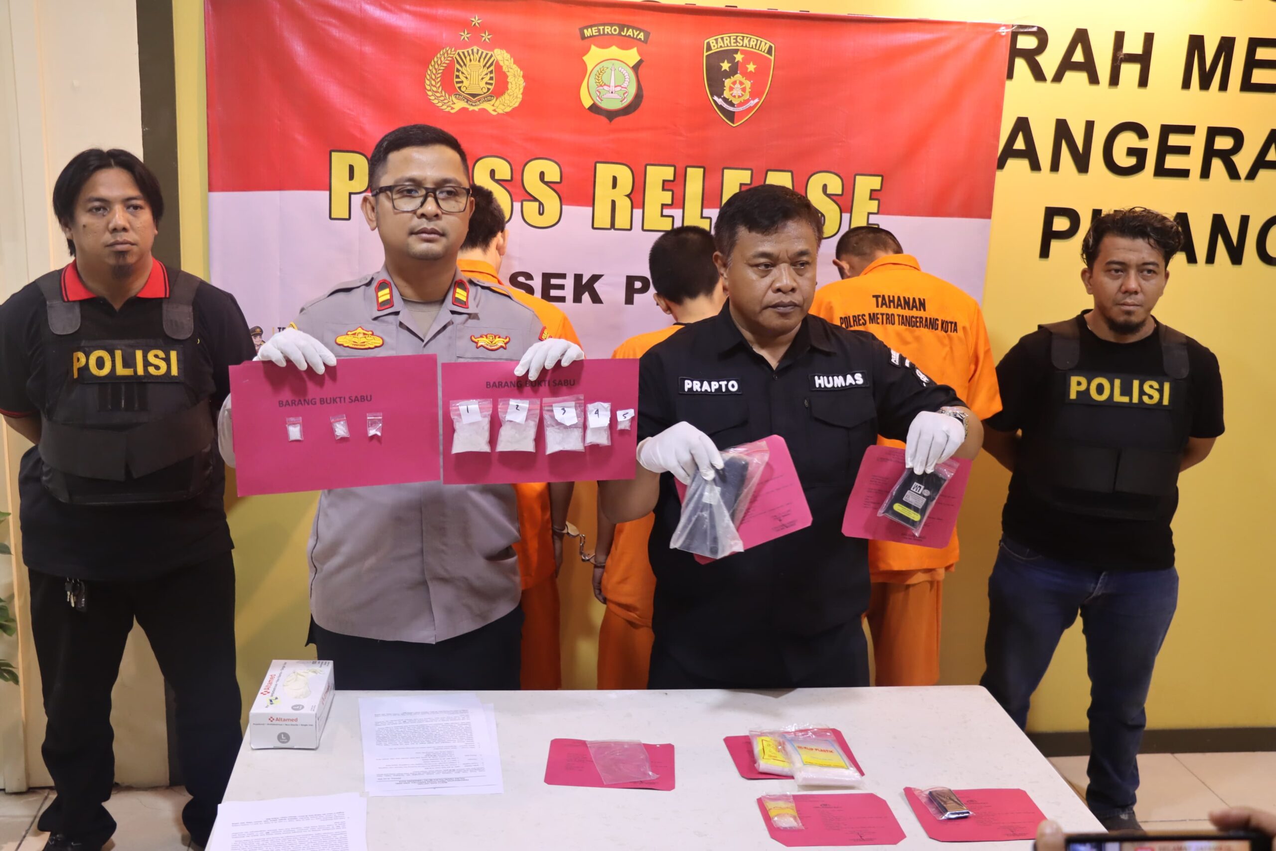 Sabu 280,68 Gram Disita Polsek Pinang, Dua Pelaku Diamankan
