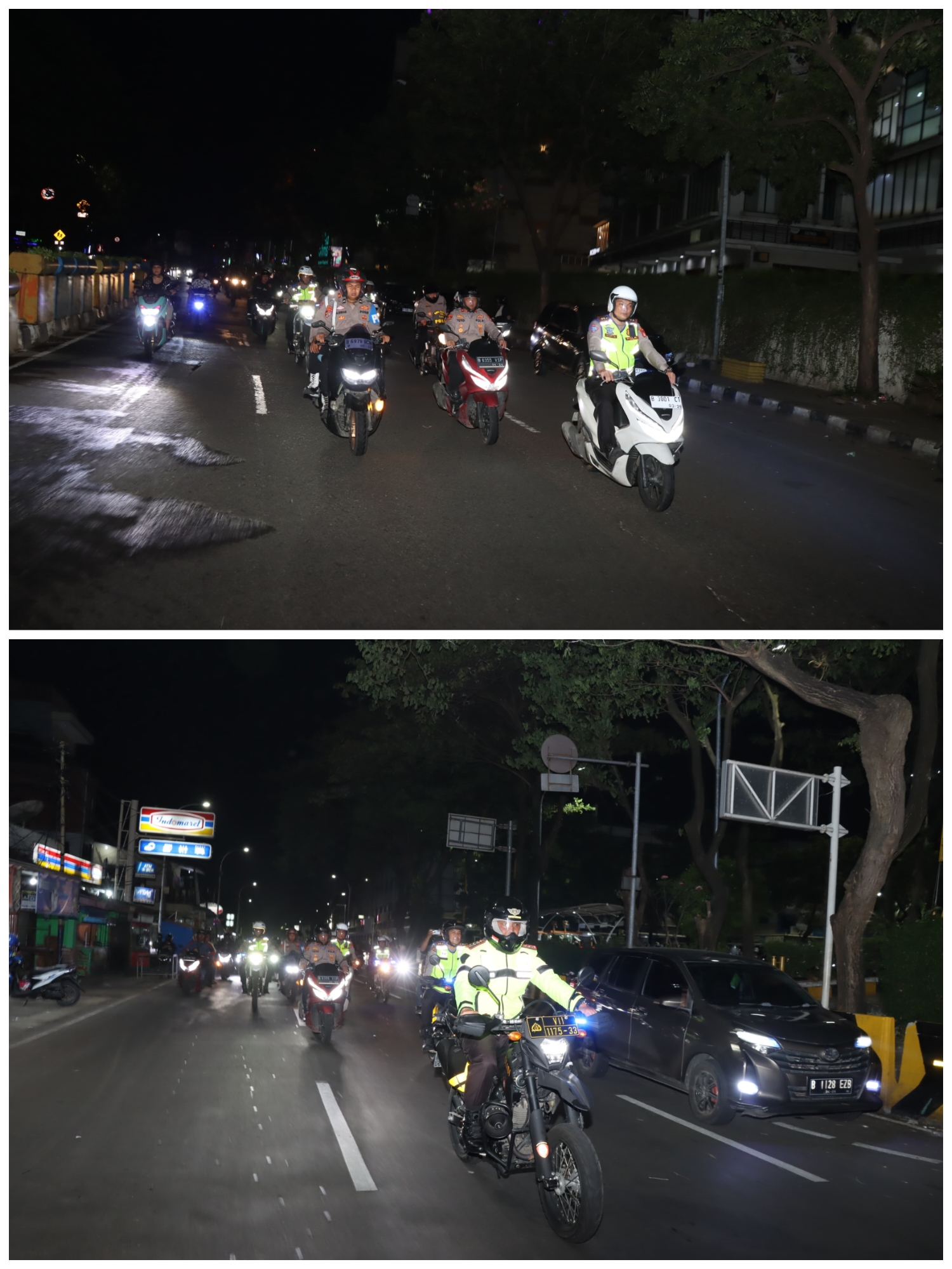 Kapolres Metro Tangerang Kota Gunakan Motor Patroli Anti Premanisme di Keramaian