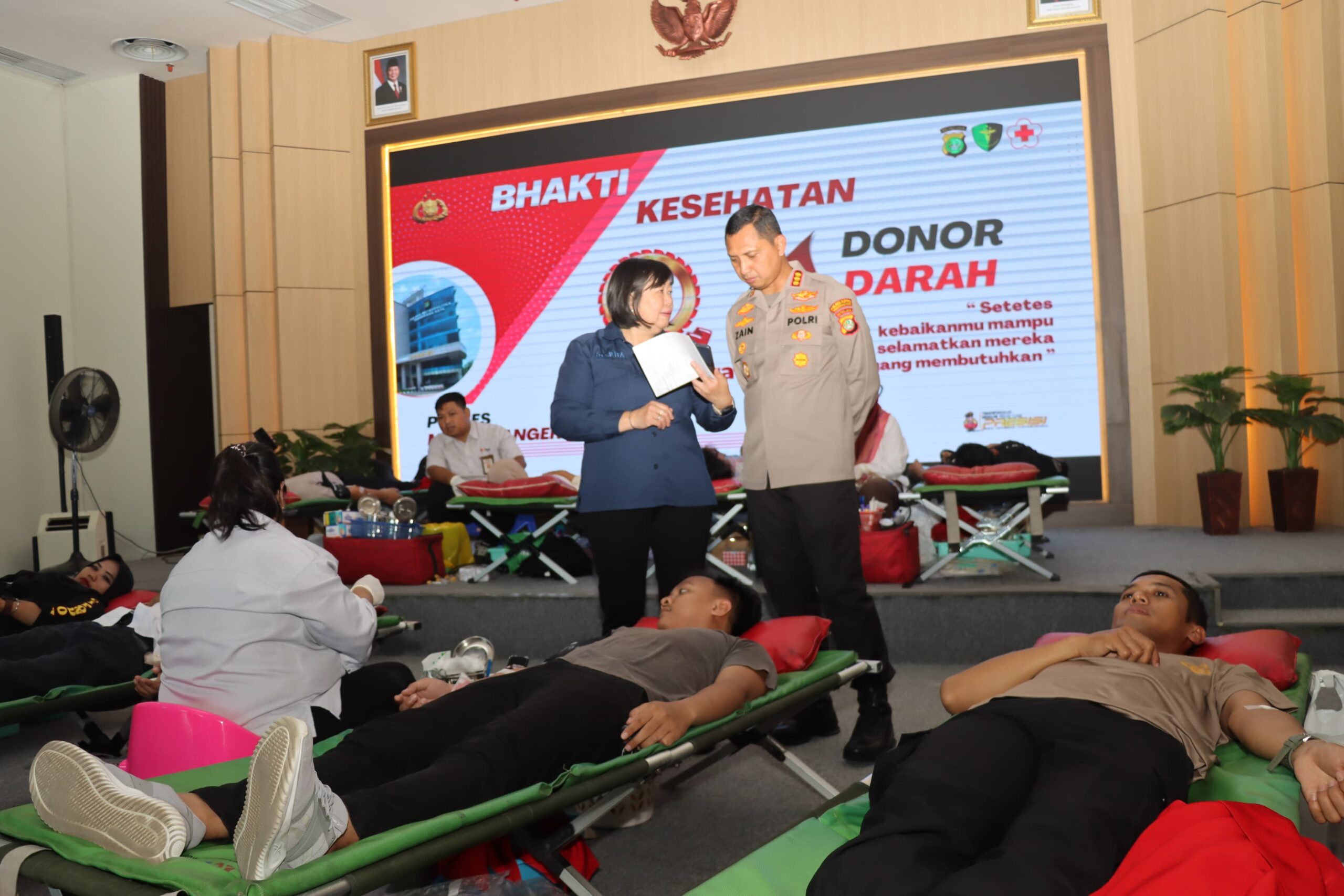 Jelang Hari Bhayangkara ke-79, Polres Metro Tangerang Kota Gelar Bakti Kesehatan Donor Darah