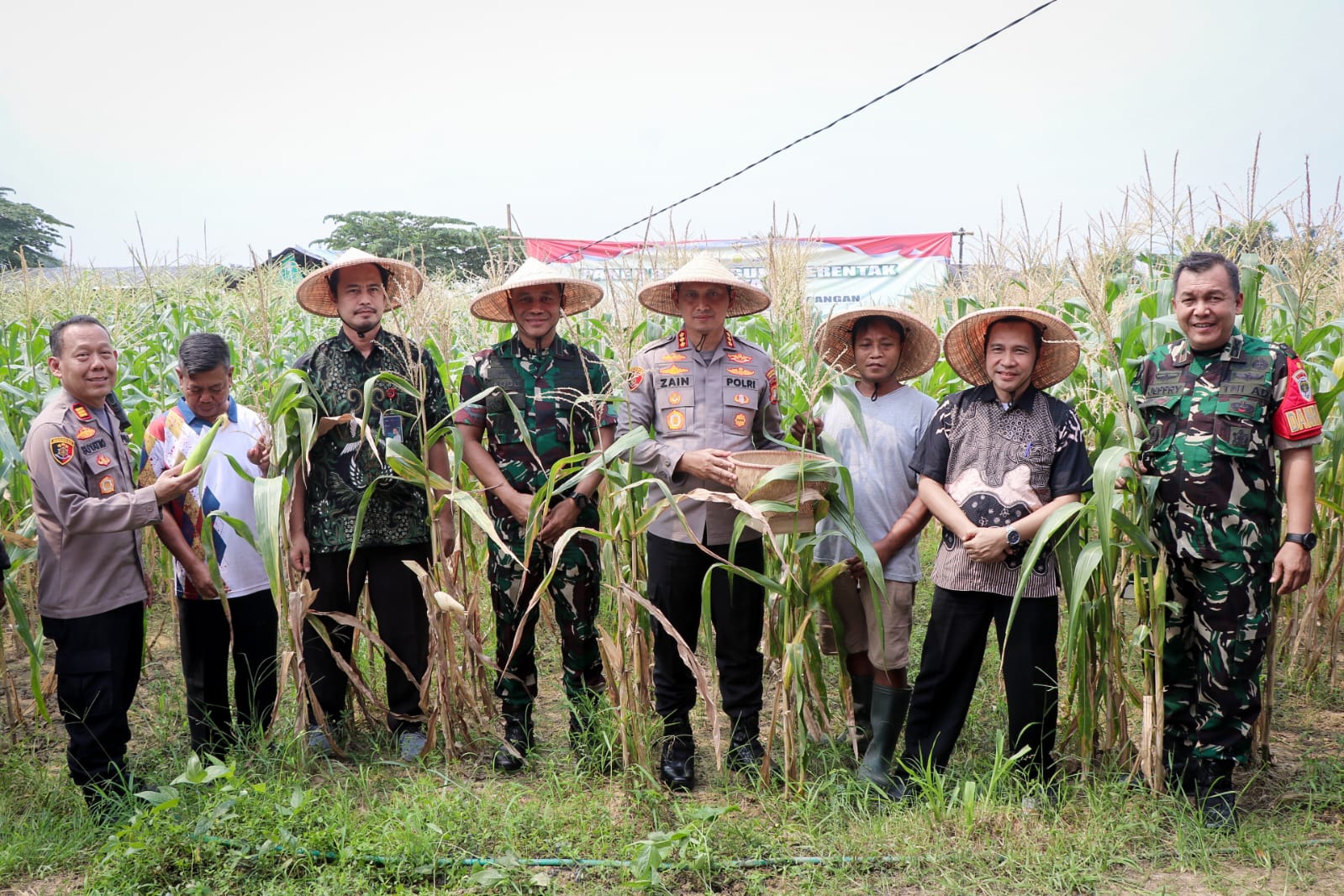Kapolres Metro Tangerang Kota Panen Jagung Serentak Di 4,5 Hektare Lahan Kawasan Cikokol