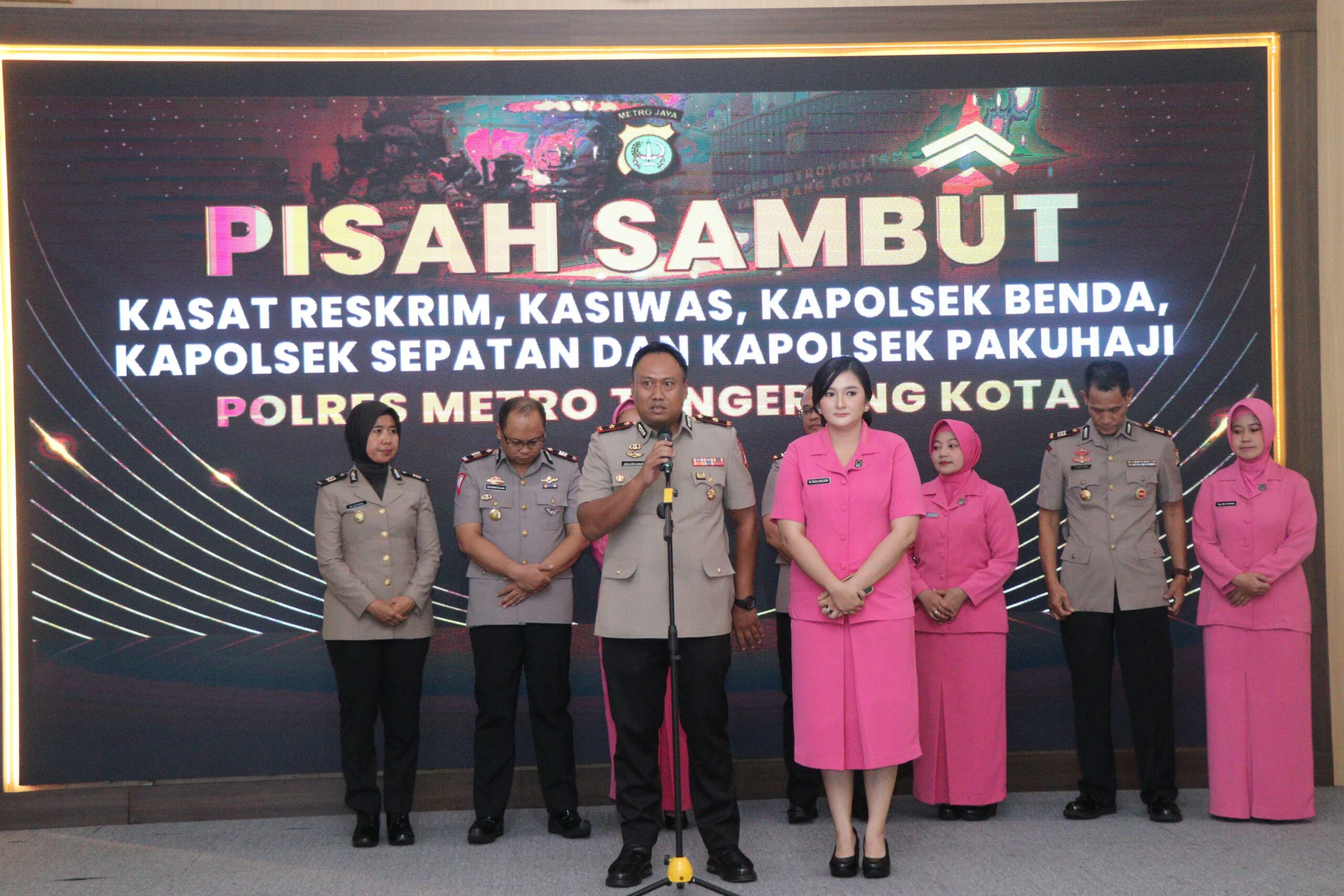Kasat Reskrim Polres Metro Tangerang Kota Berganti, Berikut Daftar 5 Perwira Laksanakan Sertijab