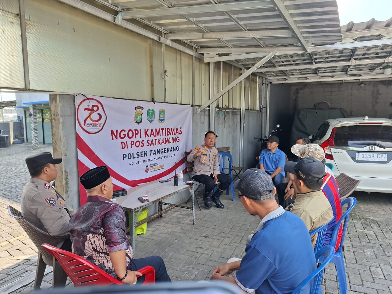 Ngopi Bareng, Kapolsek Kota Tangerang Tingkatkan Kamtibmas Di Wilayah Buaran Indah