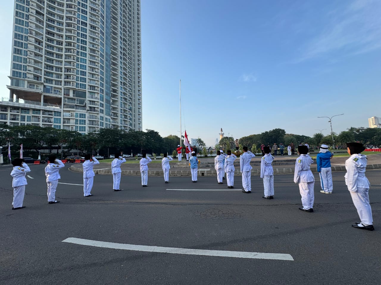 Upacara Peringatan Kemerdekaan RI ke 80 di Symphony of The Sea Ancol