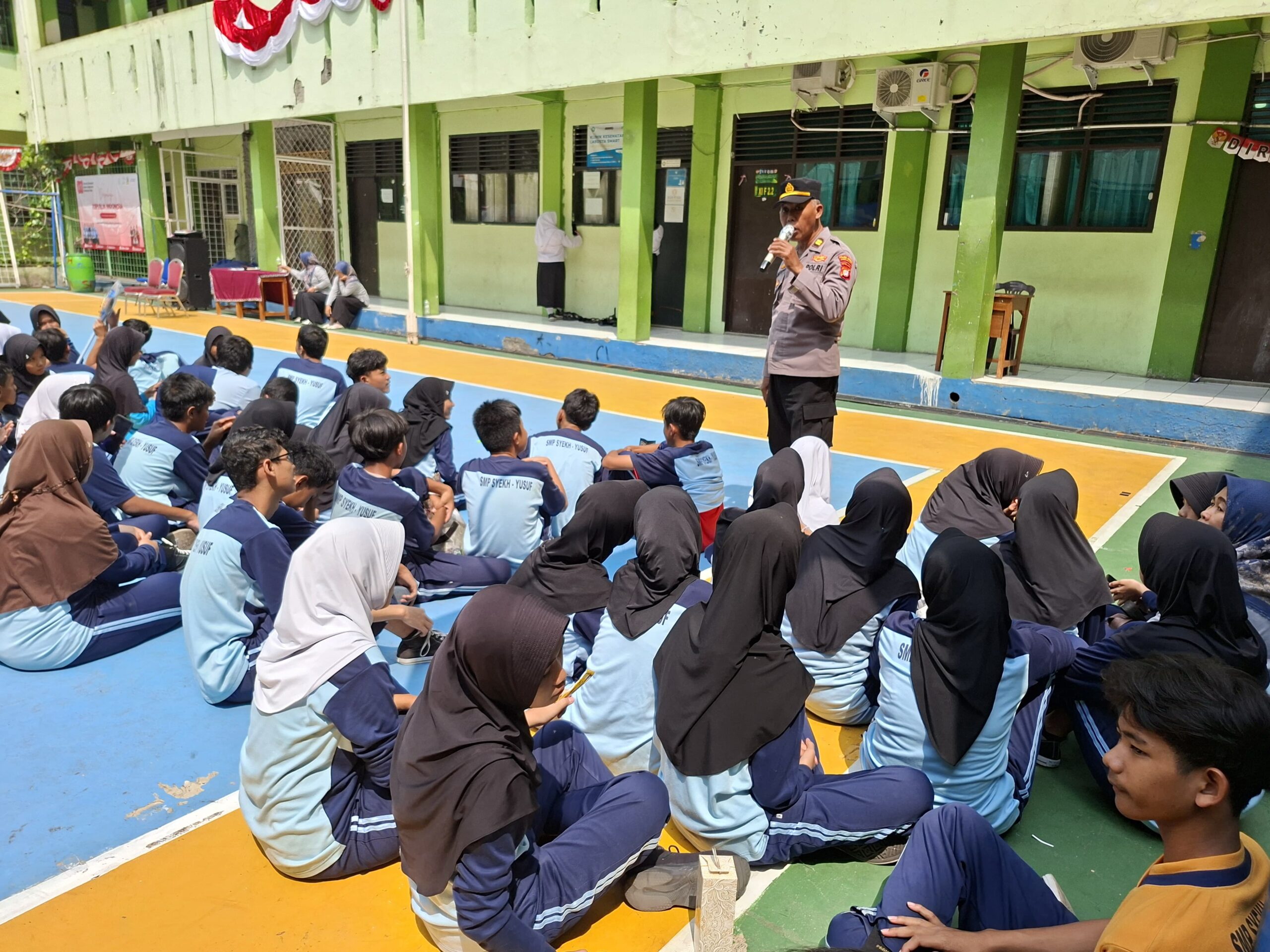 Cegah Kenakalan Remaja, Polsek Tangerang Gelar Penyuluhan Di SMP Syekh Yusuf
