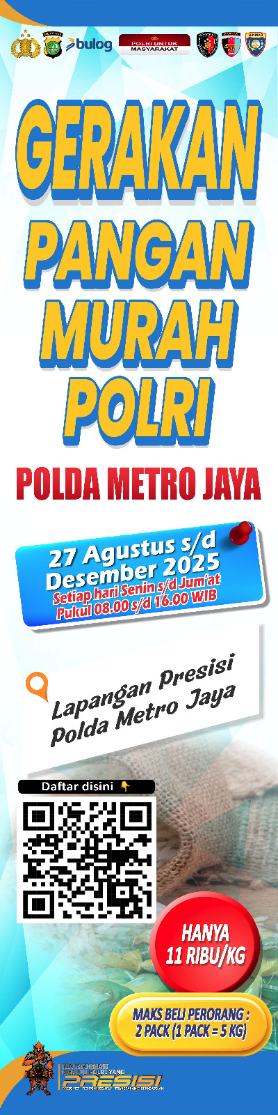 Polda Metro Jaya Gelar Gerakan Pangan Murah, Target 5 Ton Beras Per Hari hingga Desember 2025