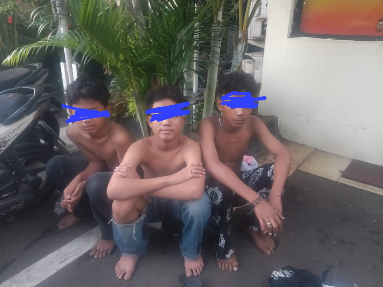 Polsek Jatiuwung Bersama Tim Kalong Pokdar Kamtibmas Amankan 3 Remaja Diduga Hendak Tawuran