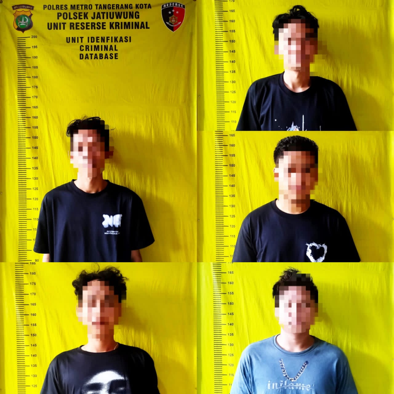 Polsek Jatiuwung Amankan 5 Terduga Pelaku Pengeroyokan Driver Ojol Di Perusahaan Jual Beli Online