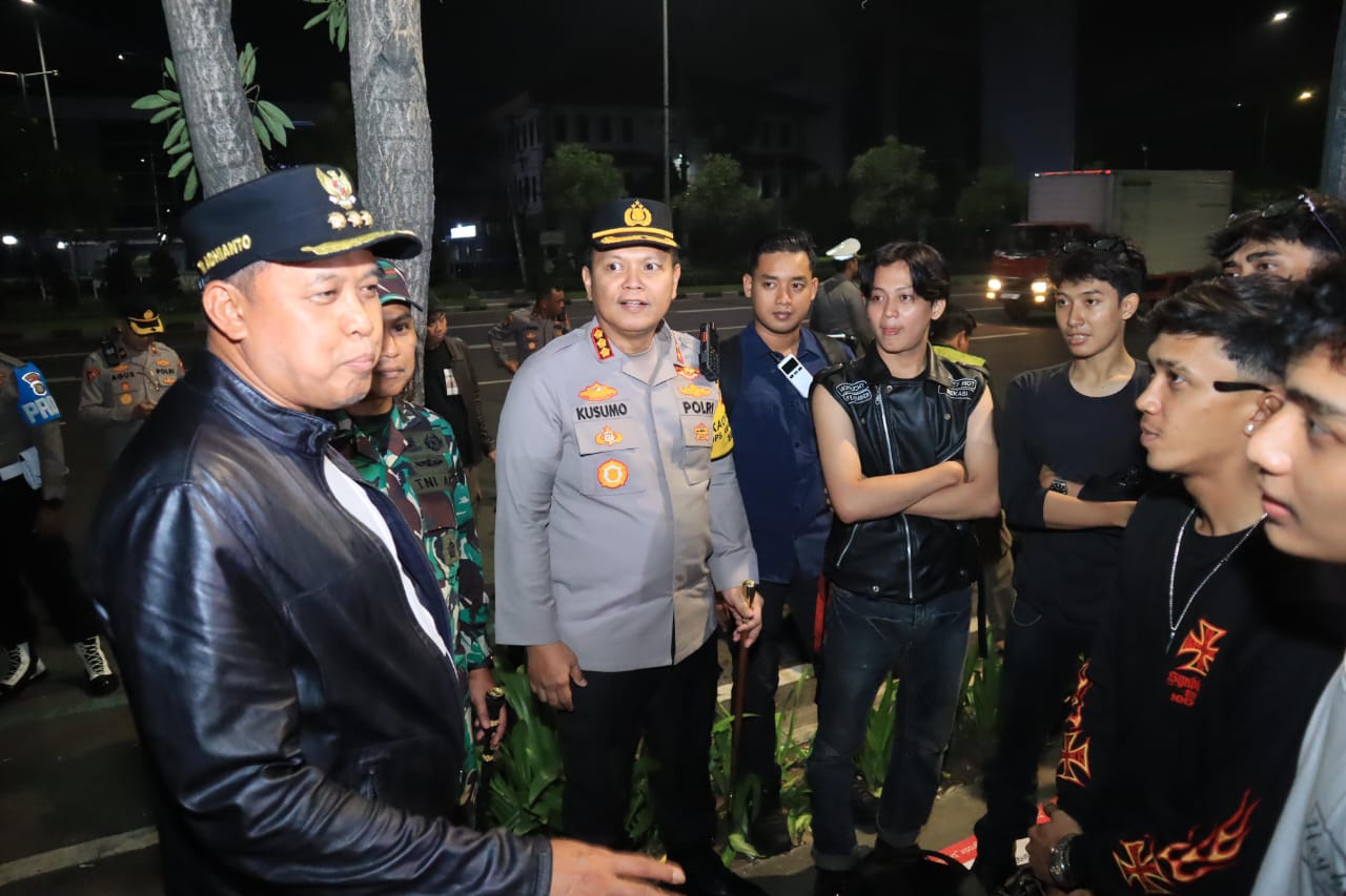 Cegah Kejahatan dan Balap Liar, Polres Metro Bekasi Kota Gelar Patroli Skala Besar Gabungan
