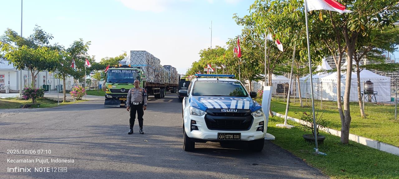 Pengawalan Logistik Pasca-MotoGP Mandalika 2025 Berjalan Aman dan Lancar