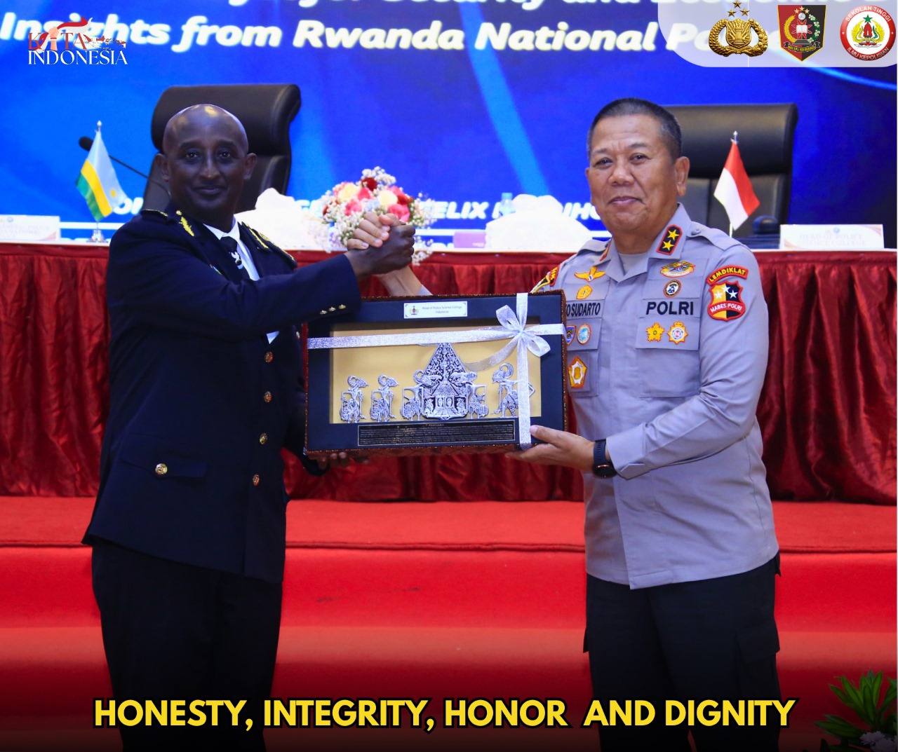 STIK Lemdiklat Polri Terima Kunjungan Kehormatan Kepala Kepolisian Rwanda, Perkuat Kerja Sama Internasional di Bidang Pendidikan Kepolisian