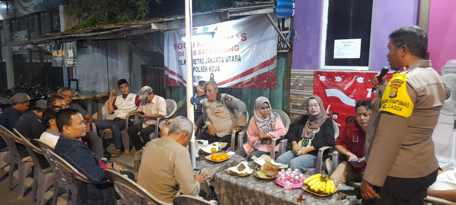 Ngopi Kamtibmas Polsek Koja, Wujudkan Keamanan dan Kebersamaan Warga Lagoa