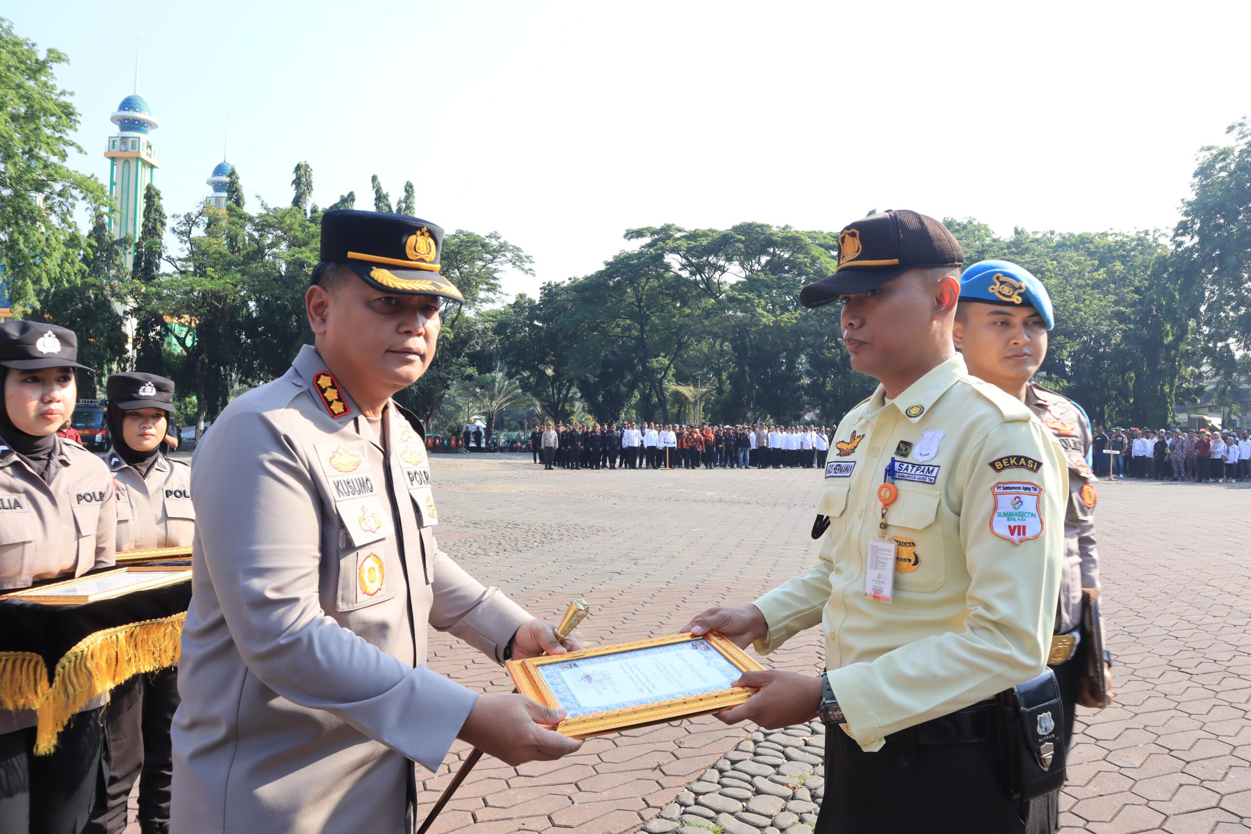Perkuat Potensi Masyarakat, Kapolres Pimpin Apel Kebangsaan “Jaga Bekasi” Menuju Indonesia Emas