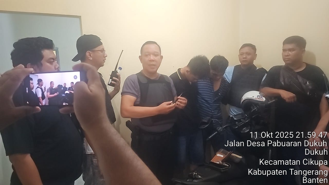 Tim Opsnal Reskrim Polsek Jatiuwung Amankan Dua Pelaku Curanmor
