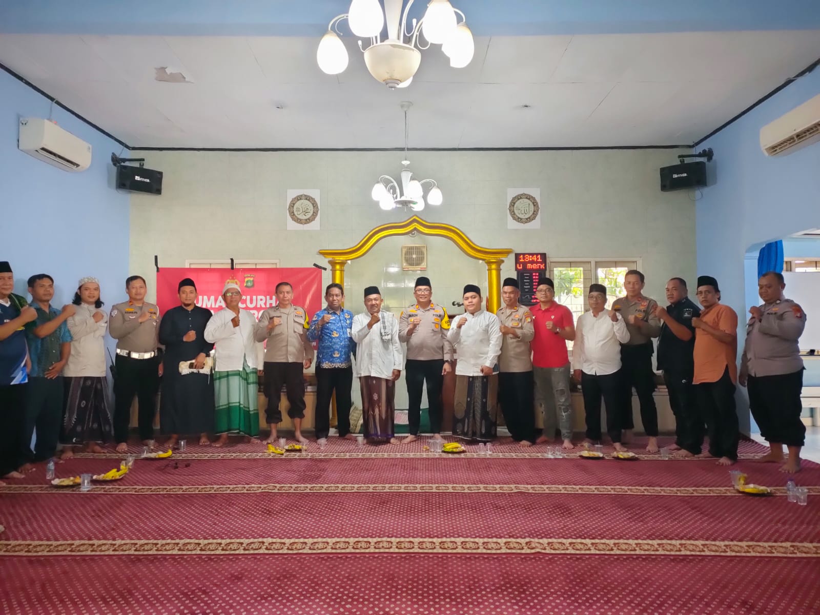 JAGA JAKARTA JUMAT CURHAT POLSEK NEGLASARI DI MASJID AL FALLAH SELAPAJANG JAYA