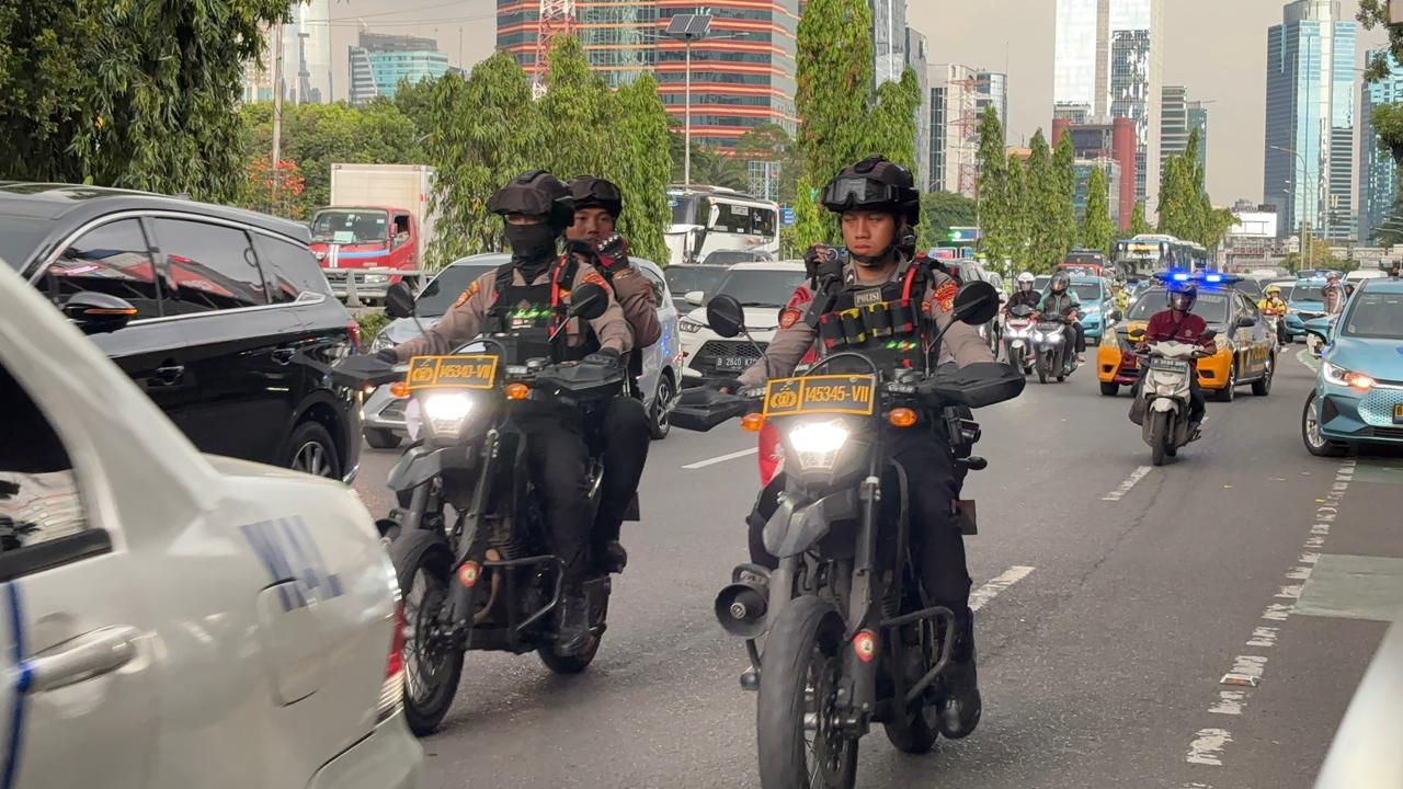 Polda Metro Jaya Pastikan Jakarta Aman Lewat Patroli Rutin Skala Besar