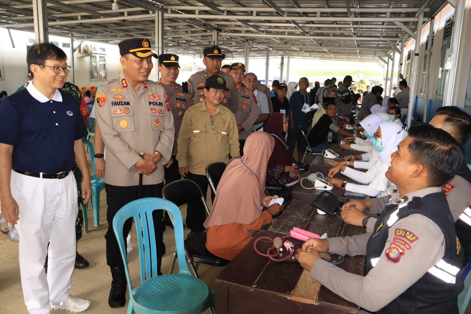 Sehat Bersama Polri, Warga Makmur Jaya Nikmati Layanan Kesehatan Gratis di Hari Jadi Humas Polri Ke-74