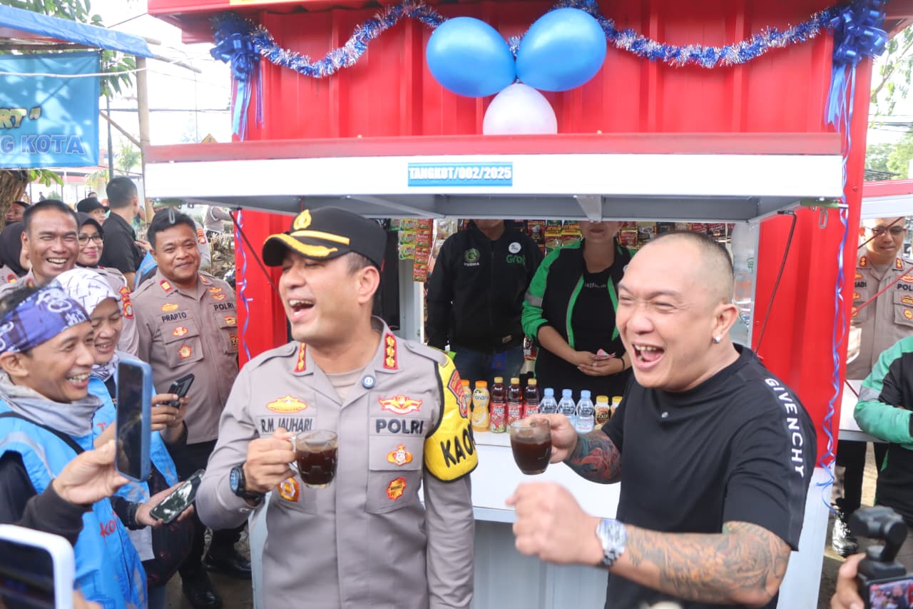 Kapolres Metro Tangerang Kota Lounching Ojol Mart, Jhon LBF Siap Sumbang 10 Titik6 di Wilayah Polres Metro Tangerang Kota