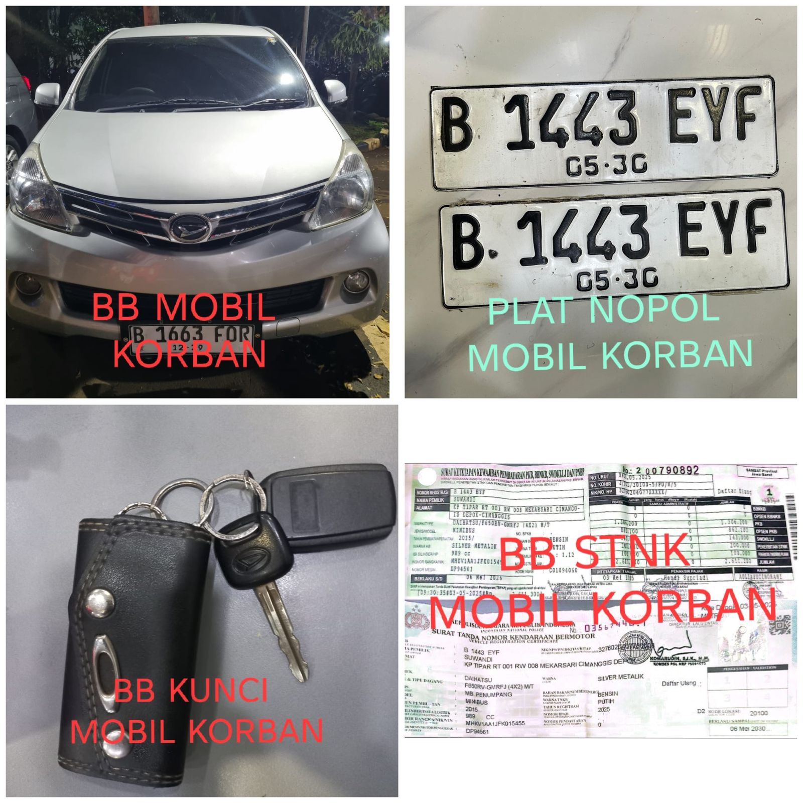 Subdit Resmob Ditreskrimum Polda Metro Jaya Berhasil Ungkap Kasus Pencurian Mobil Dengan Modus Polisi Gadungan 