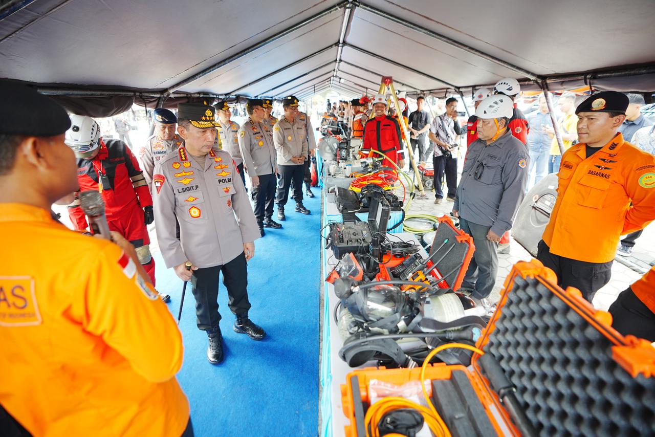 Kapolri Cek Langsung Personel-Sarpras Polda DIY, Pastikan Siap Hadapi Potensi Bencana