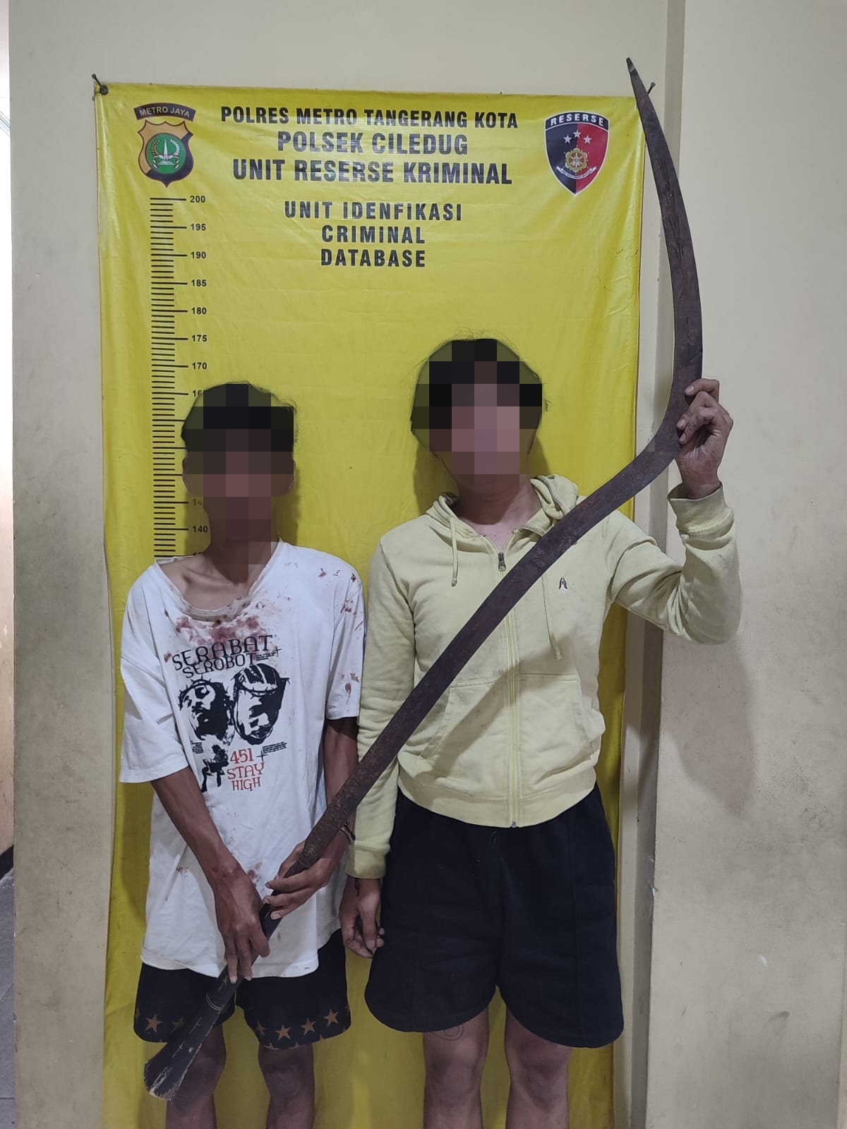 Patroli Resmob Gagalkan Aksi Tawuran, Lima Pemuda Diciduk Dengan Sajam