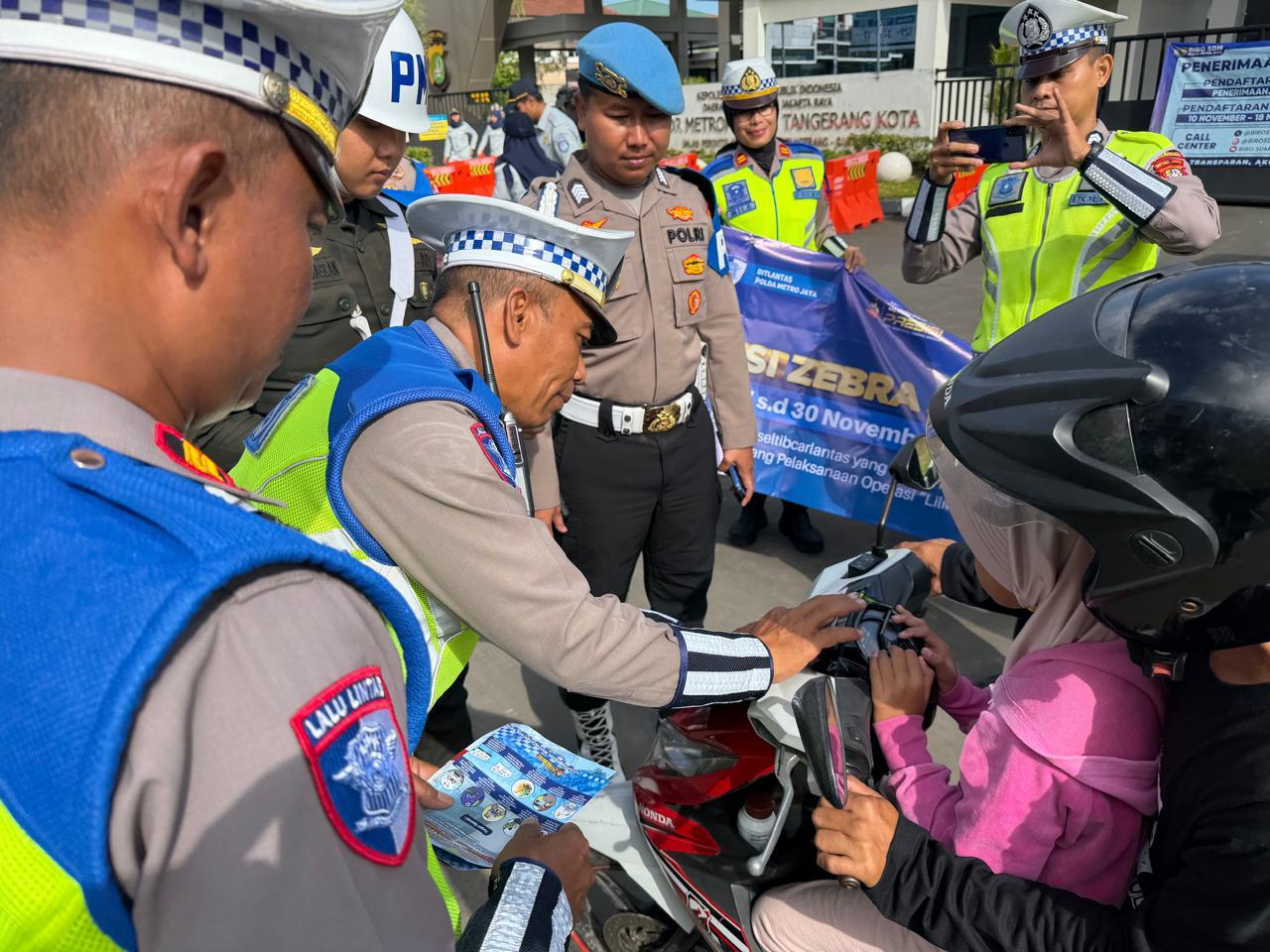 Operasi Zebra Jaya 2025, Polres Metro Tangerang Kota Catat 630 Pelanggaran
