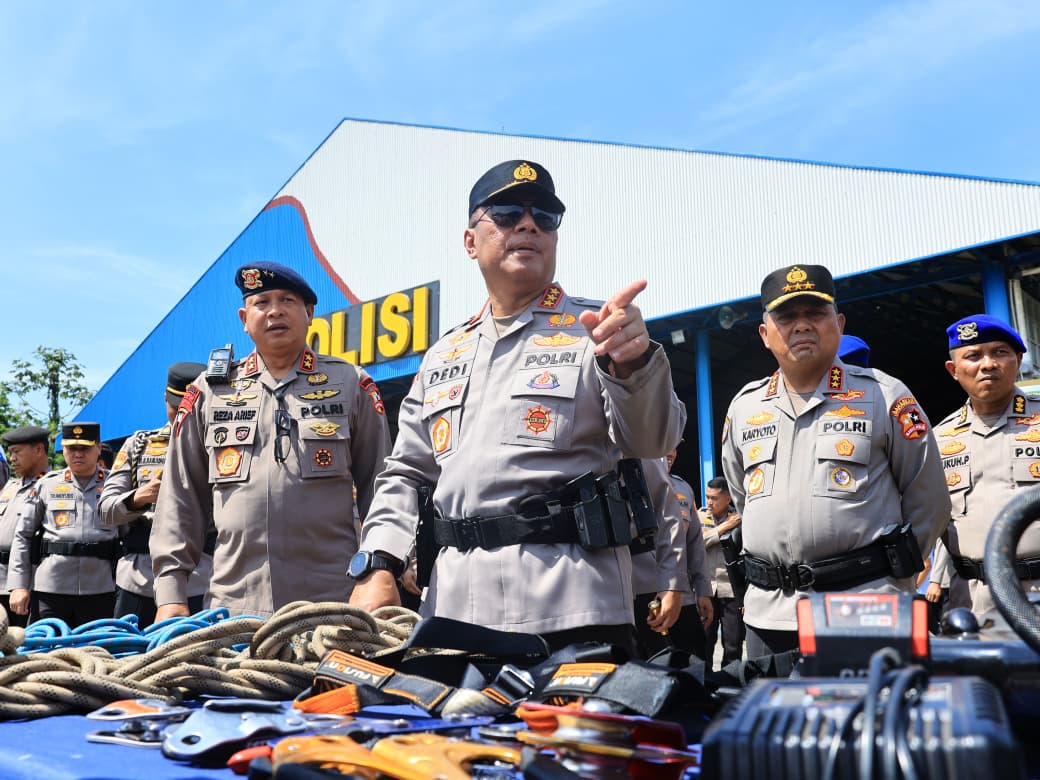 Polri Gelar Apel Pergeseran Pasukan, Tegaskan Komitmen Percepatan Bantuan Bencana