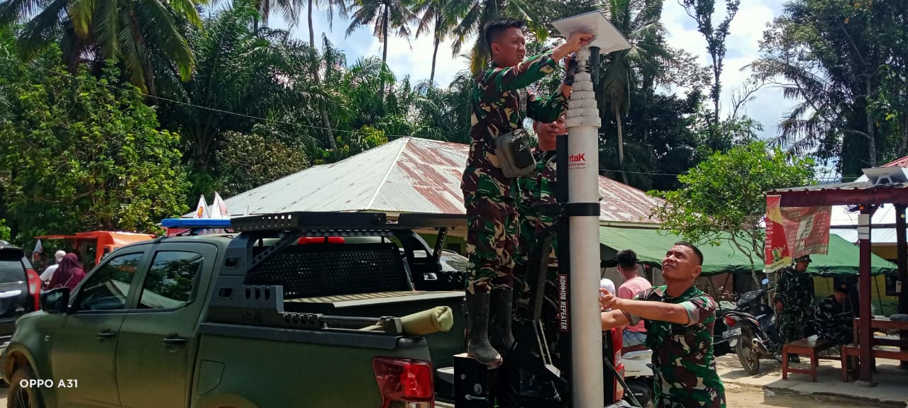 Starlink Dipasang, TNI AD untuk Buka Akses Komunikasi di Sumbar