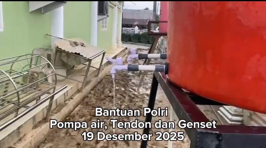 Dalam 3 hari, 24 Sumur Bor Polri Beroperasi di Aceh Tamiang