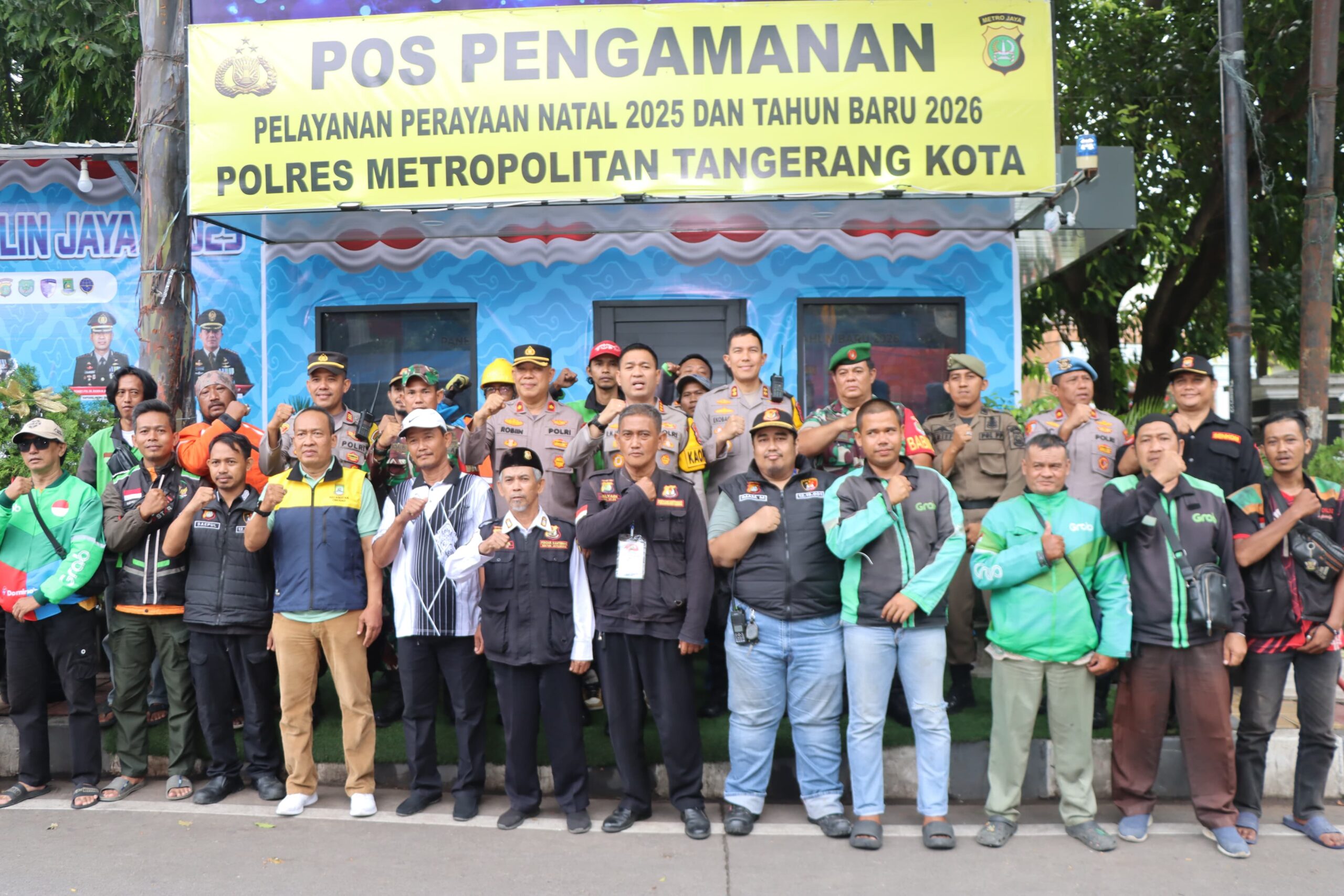 Pastikan Keamanan Natal dan Tahun Baru, Kapolres Metro Tangerang Kota Pimpin Pengecekan Pos Pam/Yan