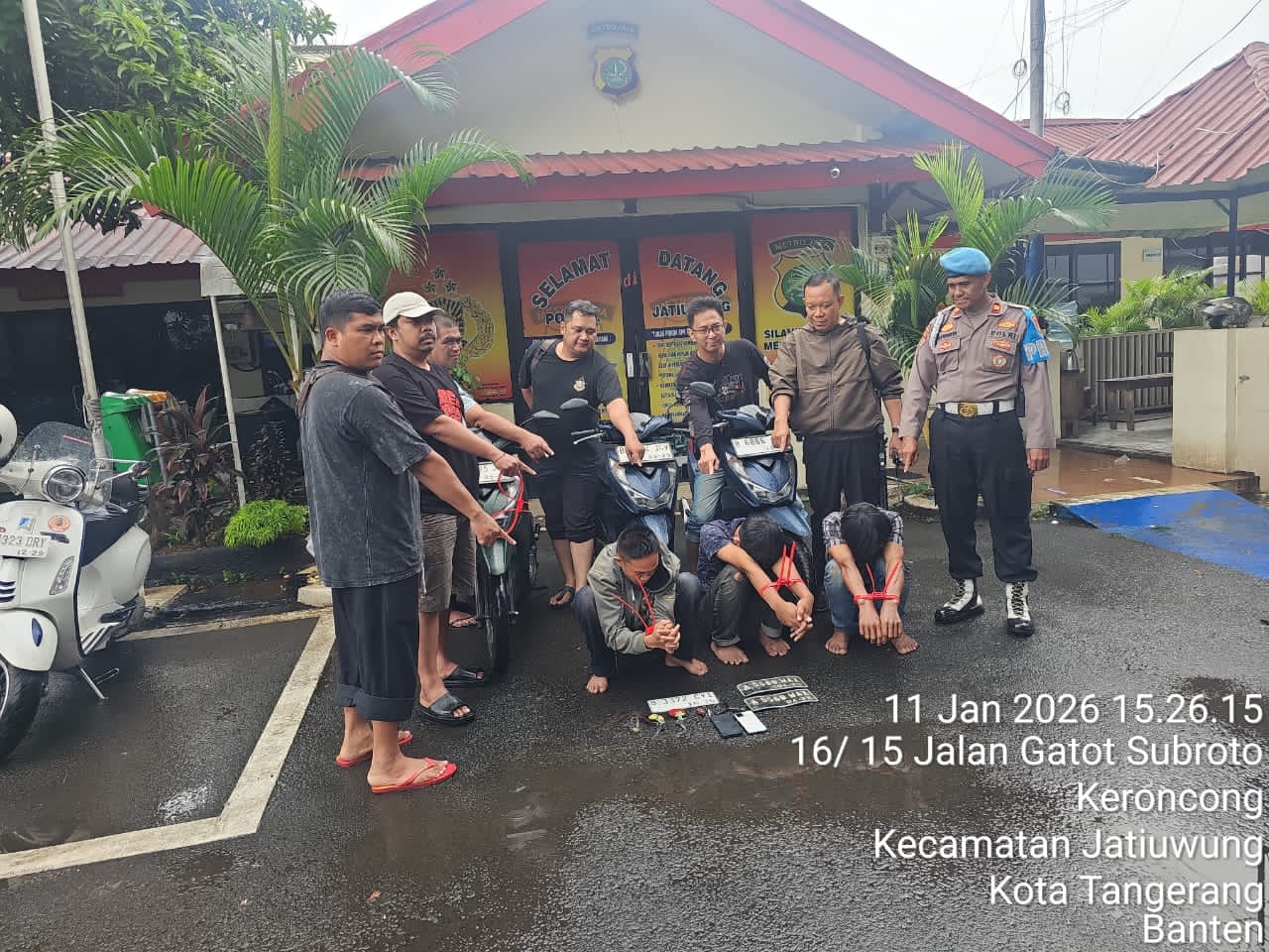 Beberapa TKP Terungkap, Polisi Tangkap Pelaku Pencurian Motor Dan Penadah Di Tangerang