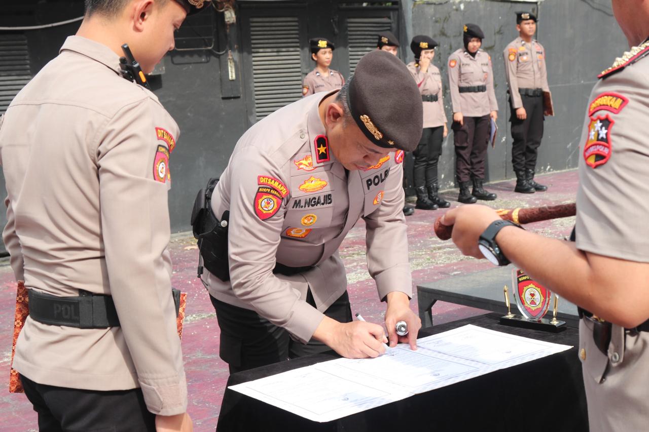 Pimpin Sertijab Kaden Perintis, Brigjen Pol Mokhamad Ngajib Tekankan Profesionalisme Samapta Polri