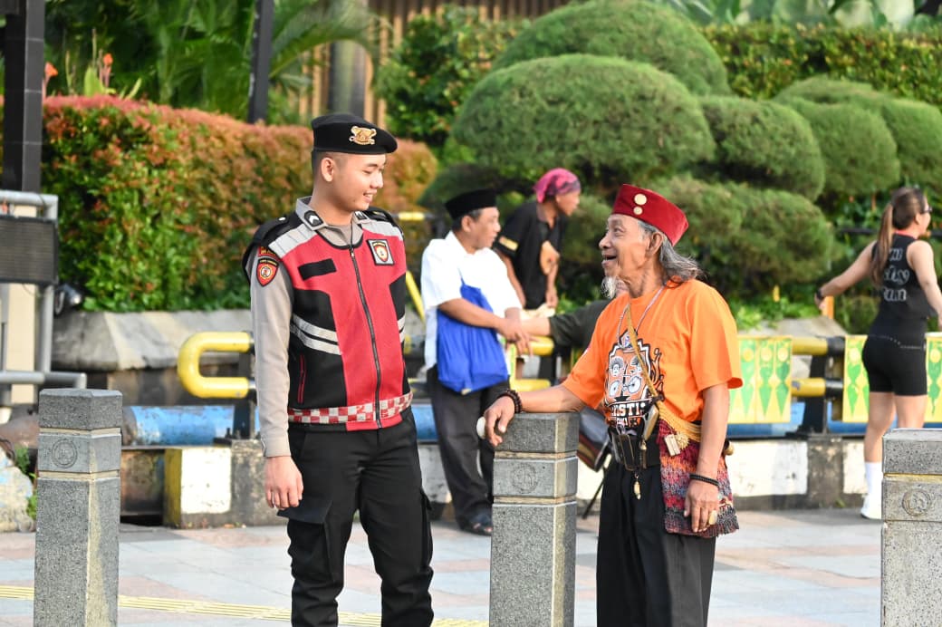 Korsabhara Baharkam Polri Hadir Amankan CFD Jakarta, Beri Rasa Aman kepada Masyarakat