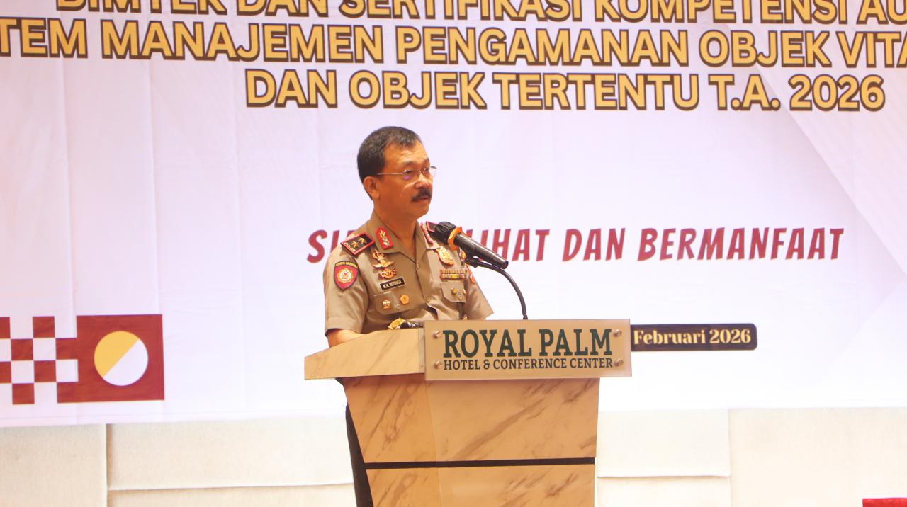 Kakorsabhara Baharkam Polri Buka Bimtek dan Sertifikasi Kompetensi Auditor Sistem Manajemen Pengamanan